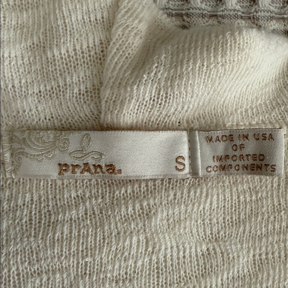 Prana Cream and Gray Women's Cardigan - Picture 4 of 5
